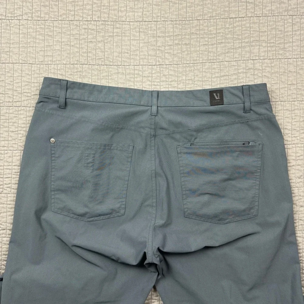 Vuori Meta Pants Men 36x31 Gray Athletic Slim Fit Performance Chino V430